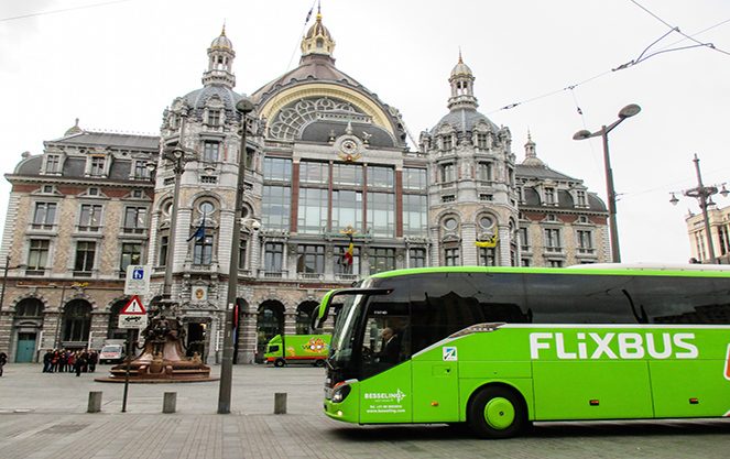 FlixBus автобусні зупинки