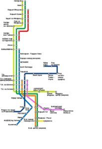 схема поїздів в Ізраїлі
