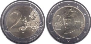 Монети євро в Австрії